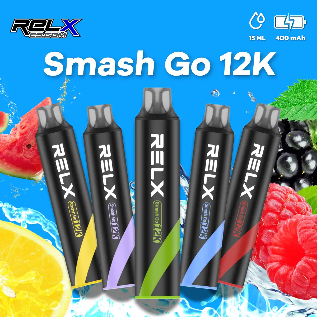 RELX Smash Go一次性電子煙12000口｜悅刻拋棄式裝置便攜耐用